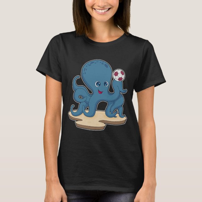 Octopus Soccer player Soccer T-Shirt (Front)