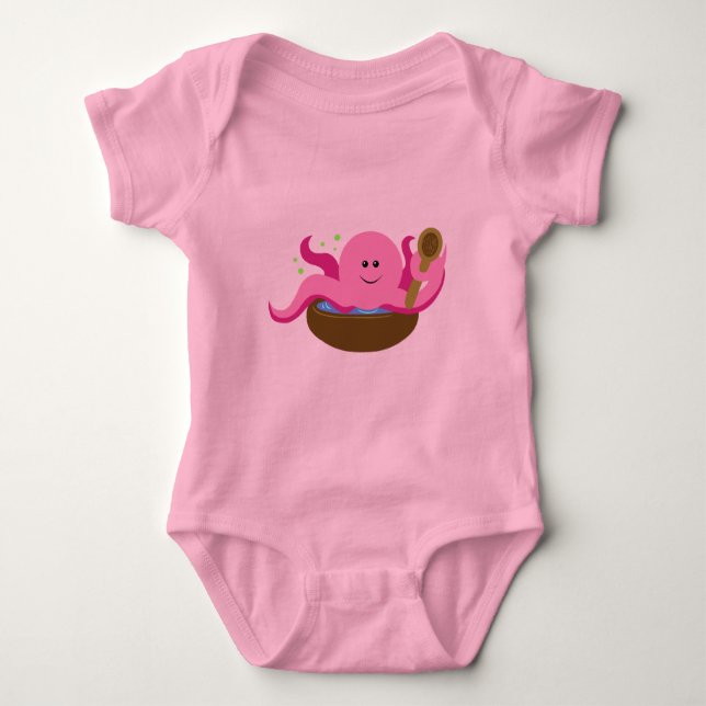 Octopus Soup Baby Bodysuit (Front)