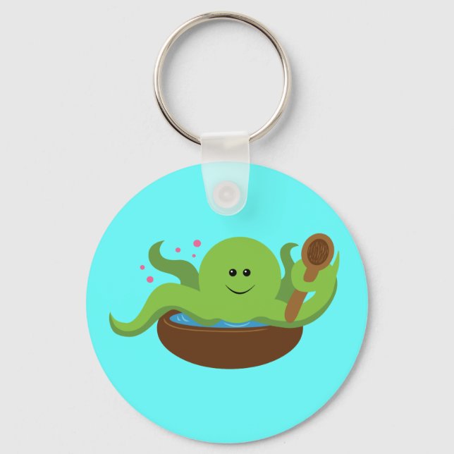 Octopus Soup Key Ring (Front)
