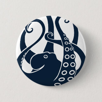 octopus squid cuttlefish oktopus scuba diving 6 cm round badge