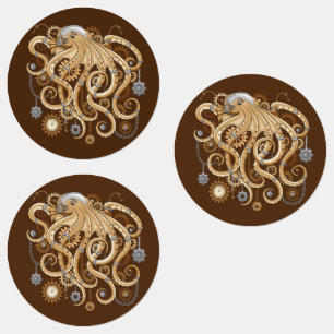 Octopus Steampunk Retro Mechanical Fantasy