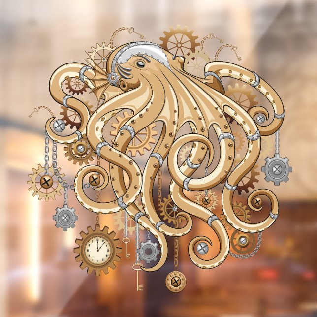 Octopus Steampunk Retro Mechanical Fantasy (Sheet 2)