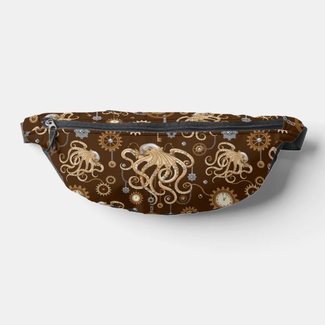 Octopus Steampunk Retro Mechanical Fantasy Bum Bags (Lay Down)
