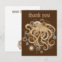 Octopus Steampunk Retro Mechanical Fantasy