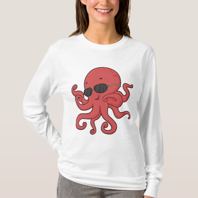 Octopus Sunglasses T-Shirt (Front)