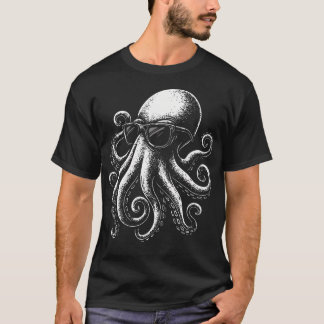 Octopus Sunglasses T-Shirt