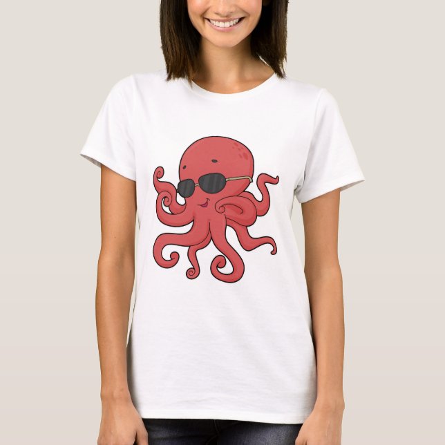 Octopus Sunglasses T-Shirt (Front)