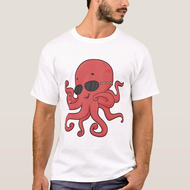 Octopus Sunglasses T-Shirt (Front)