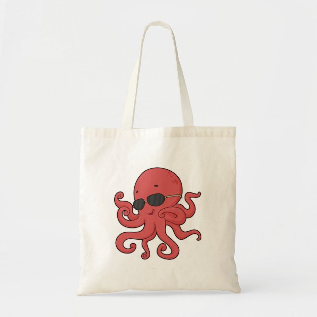 Octopus Sunglasses Tote Bag (Front)