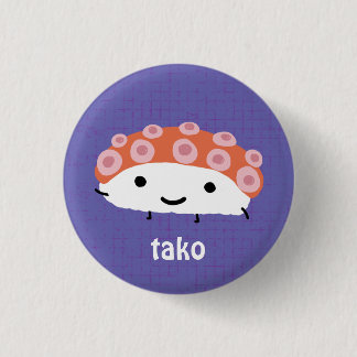 Octopus Sushi (tako) 3 Cm Round Badge