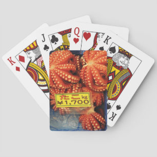 Octopus Tako たこ Tsukiji Fish Market, Tokyo, Ja Playing Cards