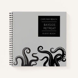 Octopus Tentacle Beach House Spiral Guest Book