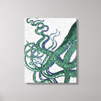 Octopus Tentacles Green and Blue