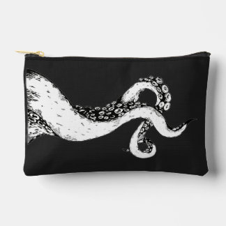 octopus tentacles on black pouch