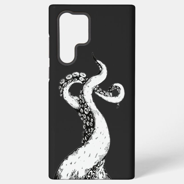 octopus tentacles on black Samsung phone case (Back)