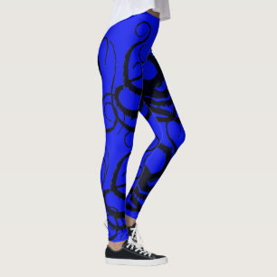Octopus Tentacles on Blue - Leggings
