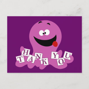 Octopus Thank You Postcard