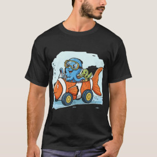 Octopus & Turtle – Underwater Car Ride T-Shirt