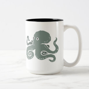 Octopus Two-Tone Coffee Mug