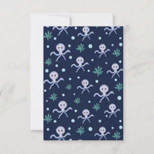 Octopus under the sea kids pattern