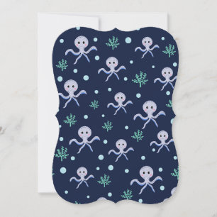 Octopus under the sea kids pattern