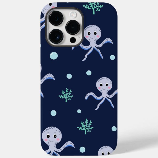 Octopus under the sea kids pattern Case-Mate iPhone case (Back)