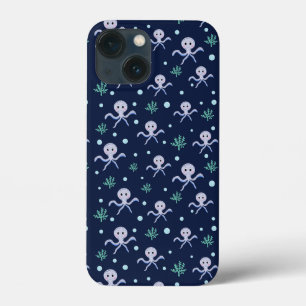 Octopus under the sea kids pattern iPhone 13 mini case