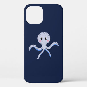 Octopus under the sea kids pattern iPhone 12 case