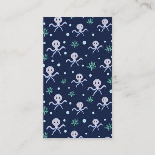 Octopus under the sea kids pattern discount card