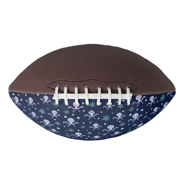 Octopus under the sea kids pattern football (Front)