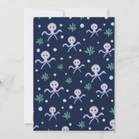 Octopus under the sea kids pattern