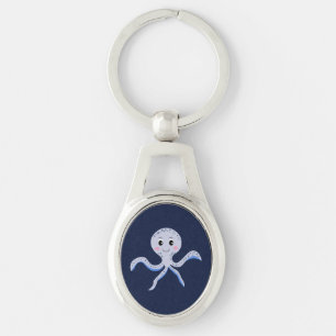 Octopus under the sea kids pattern key ring
