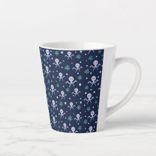Octopus under the sea kids pattern latte mug