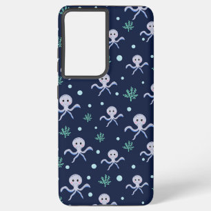 Octopus under the sea kids pattern samsung galaxy case