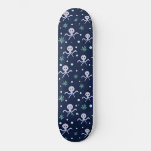 Octopus under the sea kids pattern skateboard