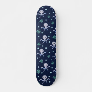 Octopus under the sea kids pattern skateboard