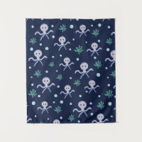 Octopus under the sea kids pattern