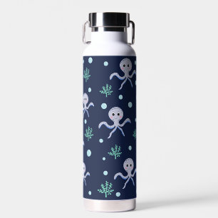 Octopus under the sea kids pattern water bottle
