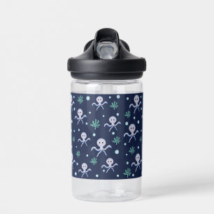 Octopus under the sea kids pattern water bottle
