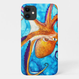 Octopus watercolor under the sea art Case-Mate iPhone case