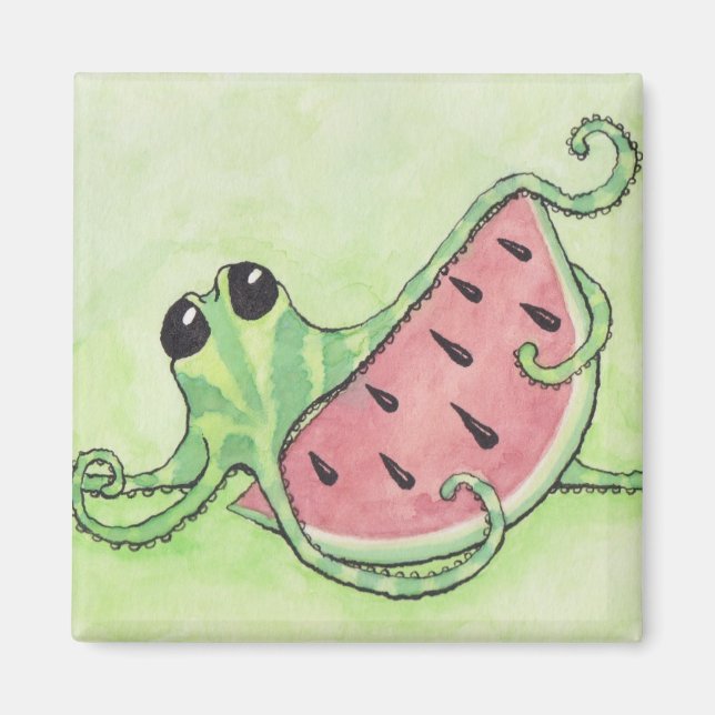 Octopus & Watermelon Magnet (Front)