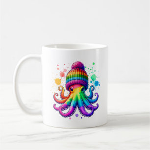 Octopus Wearing A Beenie Coffee Mug