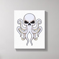 Octopus with 8 Arms & Skull