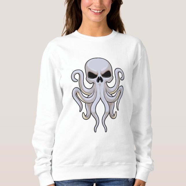 Octopus with 8 Arms & Skull Sweatshirt (Front)