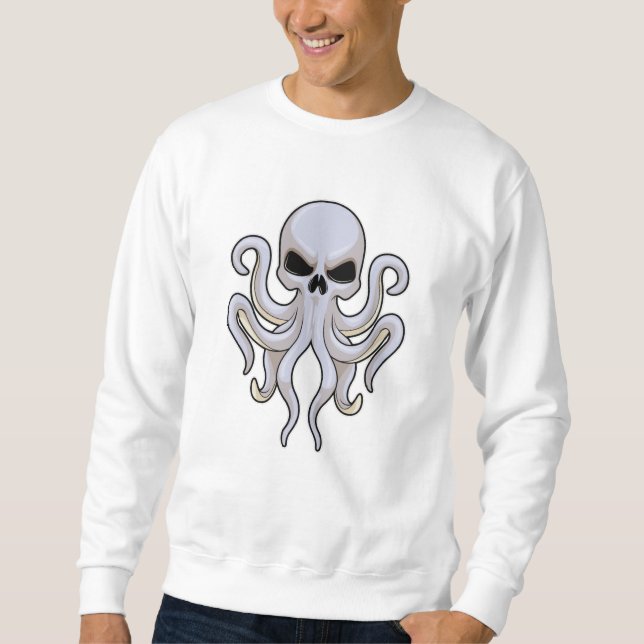 Octopus with 8 Arms & Skull Sweatshirt (Front)