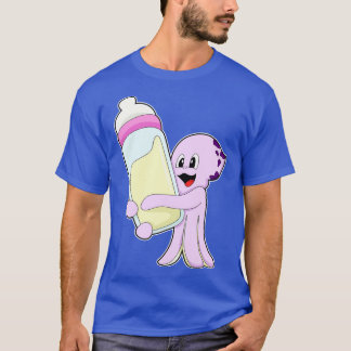 Octopus with Baby bottle Milk T-Shirt