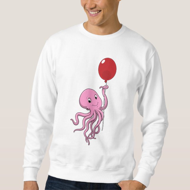 Octopus with Balloon Sweatshirt (Front)