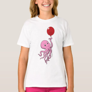 Octopus with Balloon T-Shirt