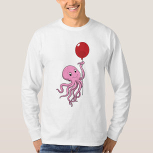 Octopus with Balloon T-Shirt