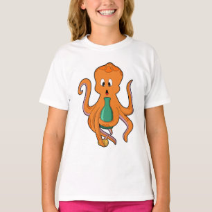 Octopus with Bottle.PNG T-Shirt